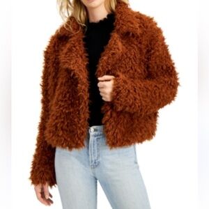 fuzzy jacket, size small